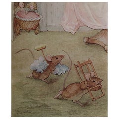 Original Vintage Beatrix Potter Print. Peter Rabbit And Friends C.1905