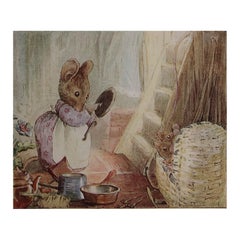 Original Antique Beatrix Potter Print. Peter Rabbit And Friends C.1905