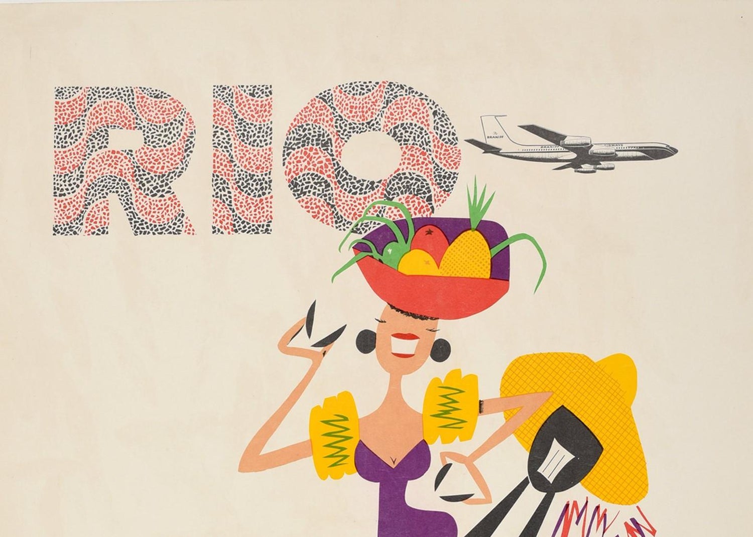 Kunstplakate Tx138 Vintage Rio De Janeiro Brazil Braniff Airways Travel Poster A1 A2 A3 A4 Antiquitaten Kunst Inkmax Jp