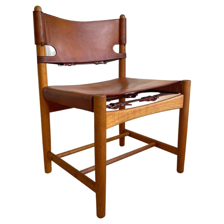 Original Vintage Børge Mogensen 3237 Spanish Dining Chair, 1964 For