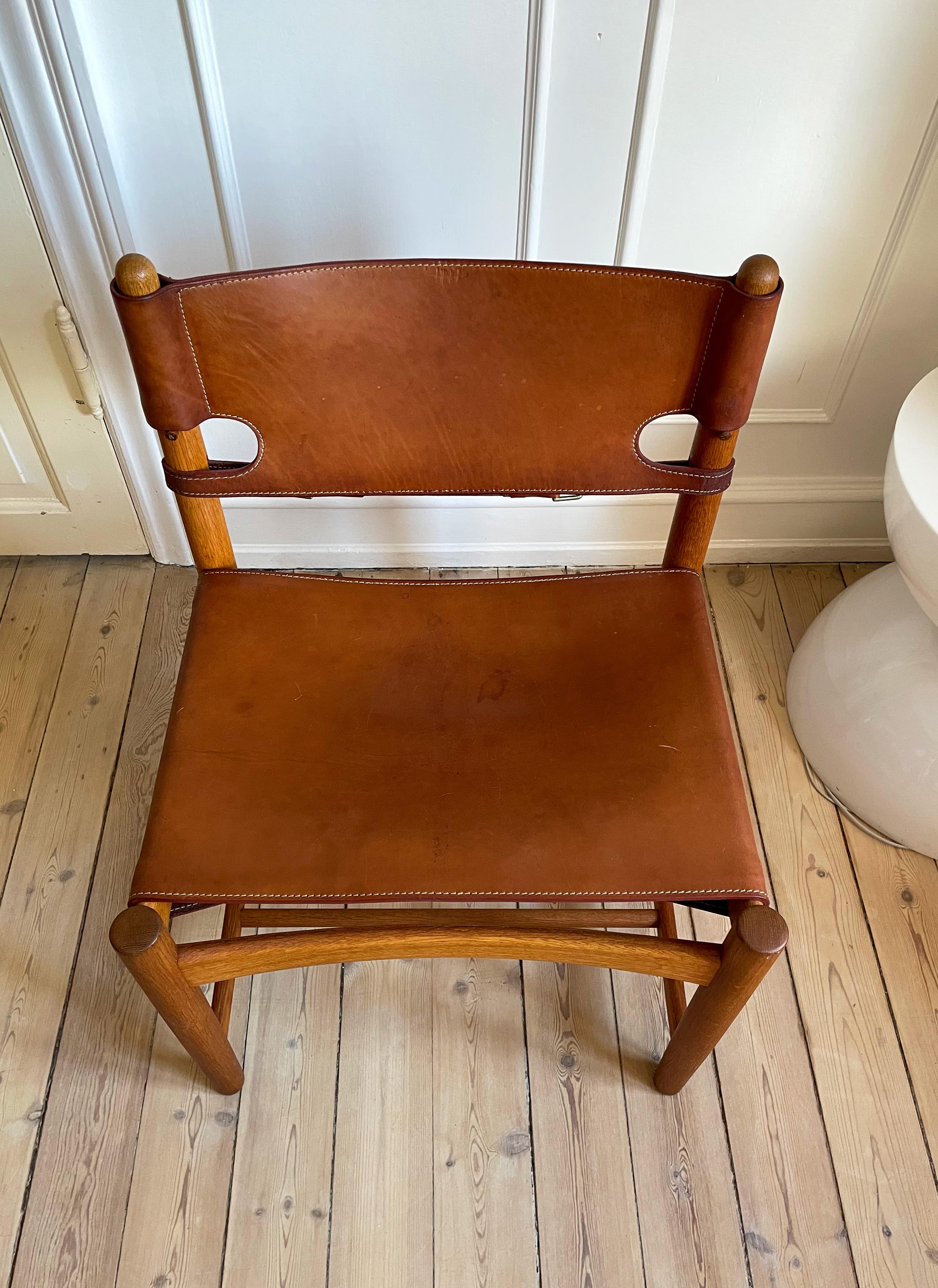 20th Century Original Vintage Børge Mogensen 3237 Spanish Dining Chair, 1964