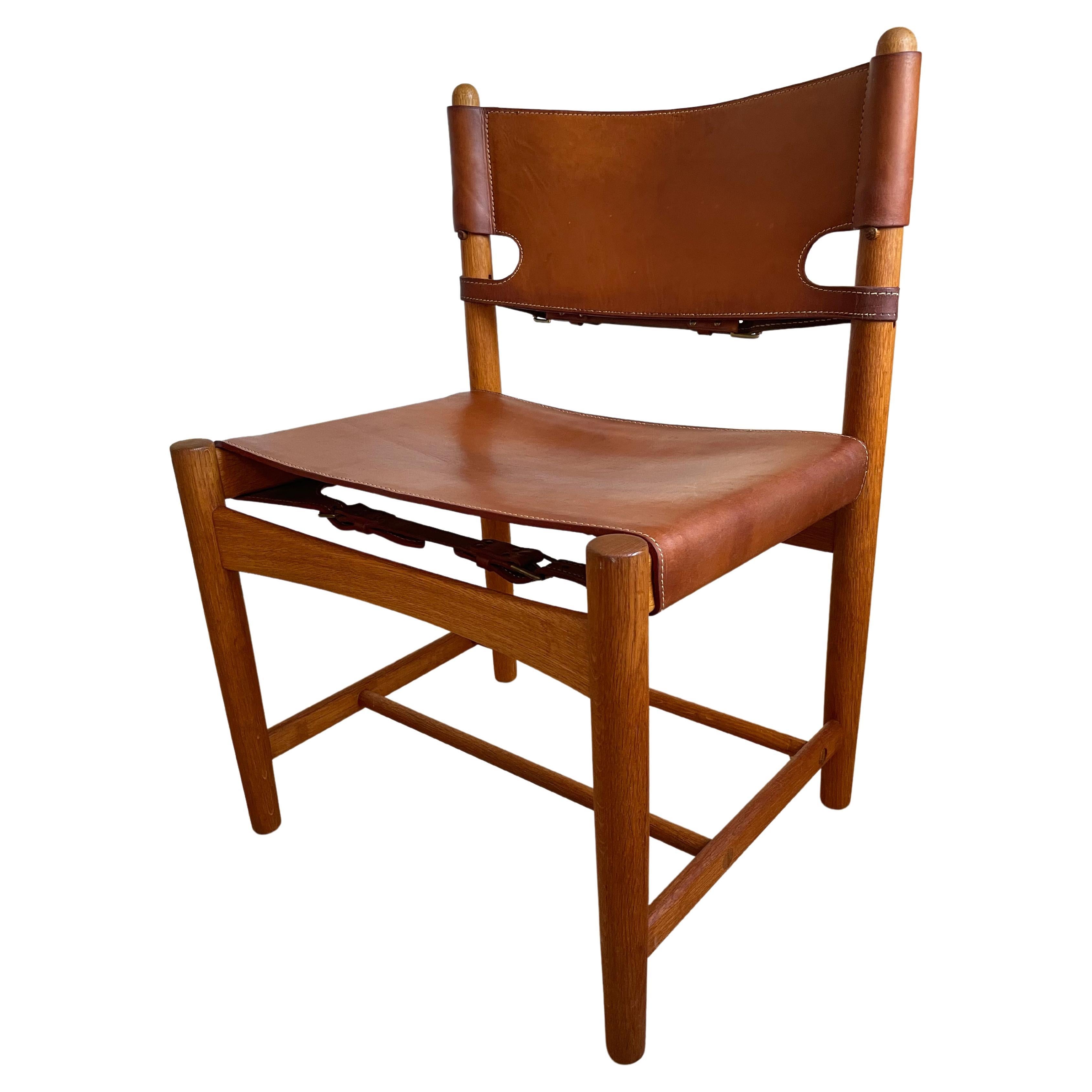Original Vintage Børge Mogensen 3237 Spanish Dining Chair, 1964