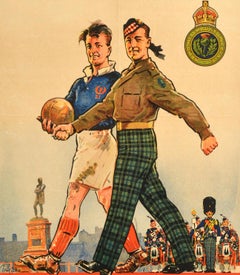 Original Vintage British Army Military Recruitment Poster Royal Scots Fusiliers