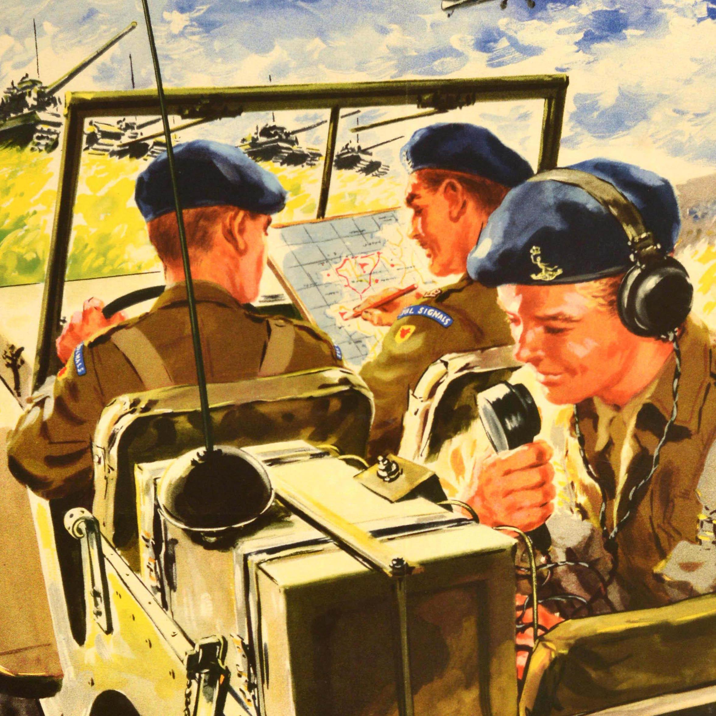 Original Vintage British Army Rekrutierung Poster Boys Regiment Regular Army (Mitte des 20. Jahrhunderts) im Angebot