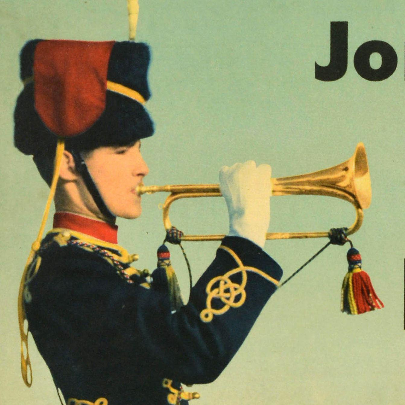 Original Vintage British Army Rekrutierung Poster Join The Boys Regiment UK (Mitte des 20. Jahrhunderts) im Angebot