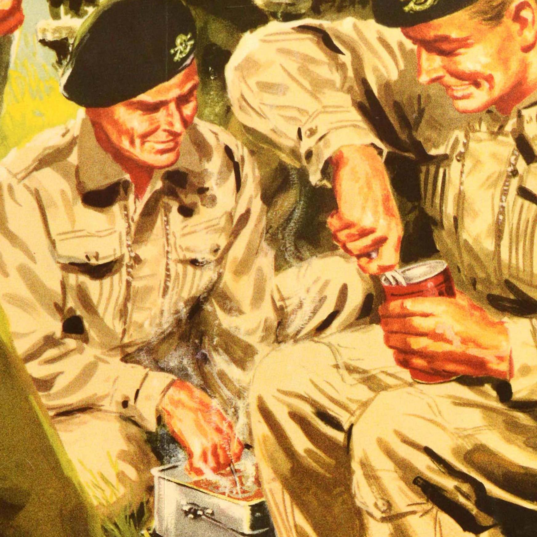 Original Vintage British Army Rekrutierung Poster Join The Regular Army Bereitstellung (Mitte des 20. Jahrhunderts) im Angebot