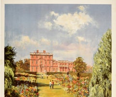 Original Vintage British Railways Poster England Stately Homes Newby Yorkshire