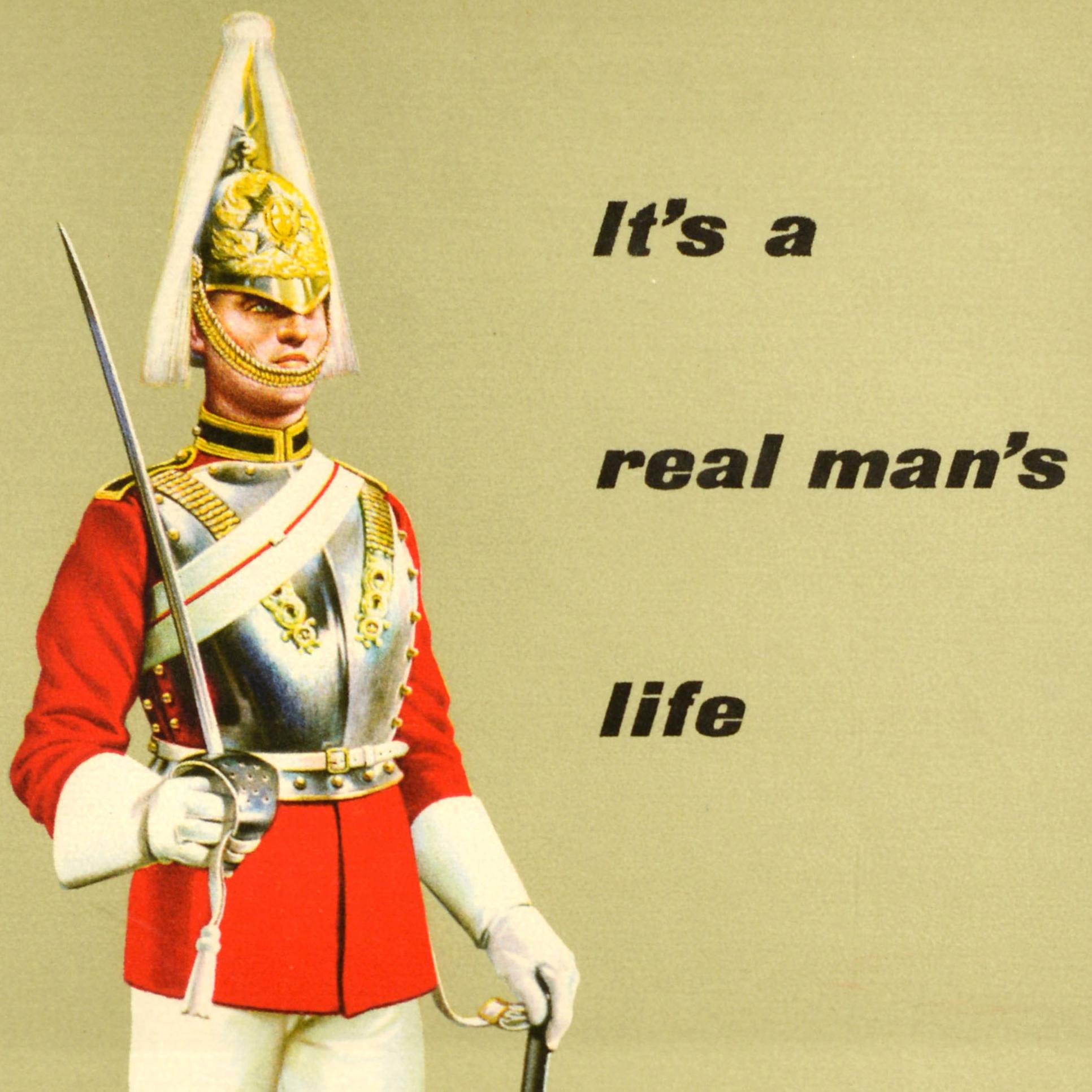 Britisches Rekrutierungsplakat Life Guards, Regular Army, Marc Stone, Vintage (Papier) im Angebot