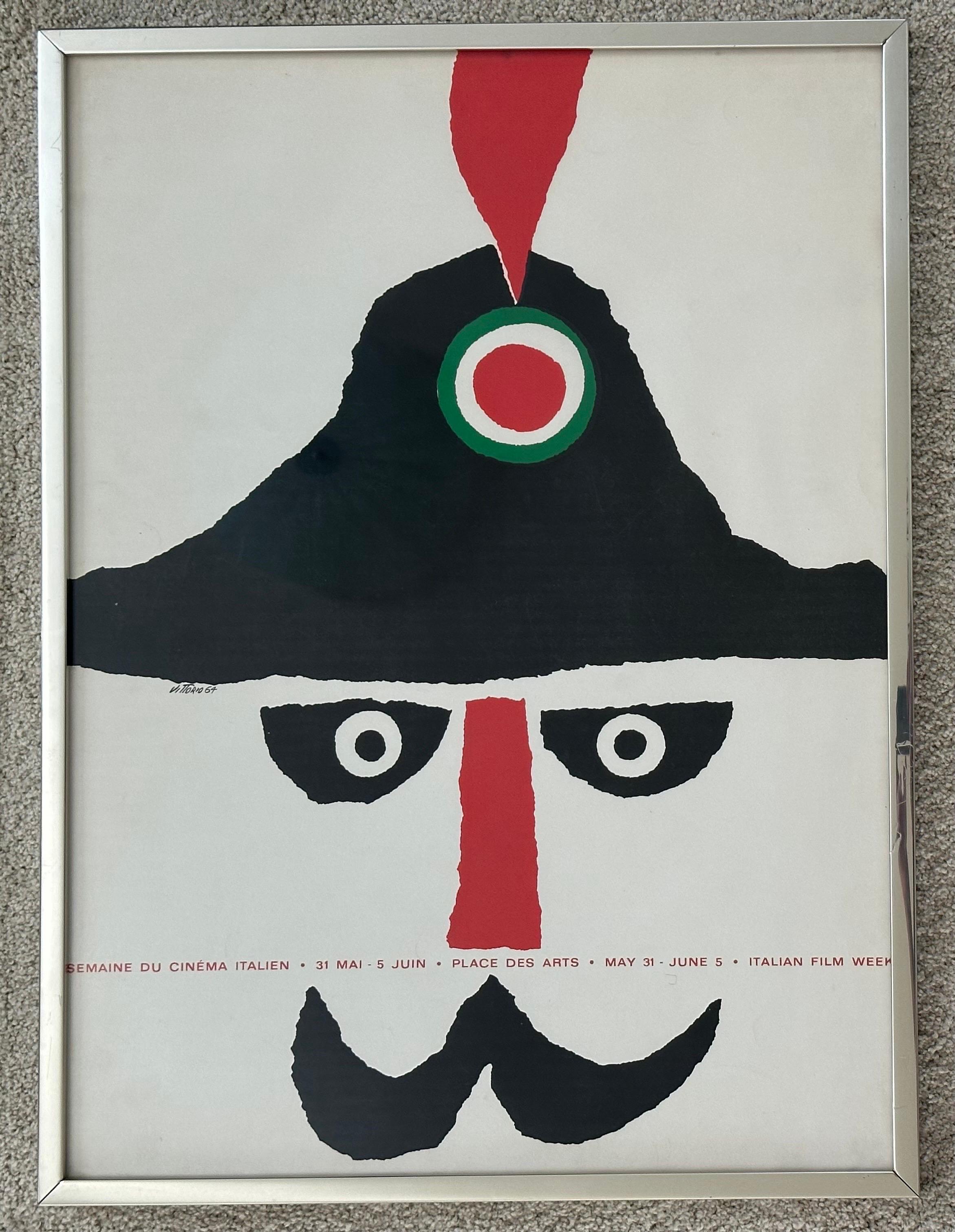 Italian Original Vintage Canadian Film Festival Movie Poster by Vittorio Fiorucci For Sale