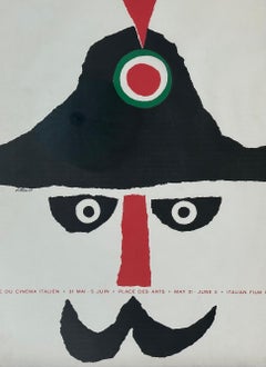 Original Vintage Canadian Film Festival Movie Poster by Vittorio Fiorucci