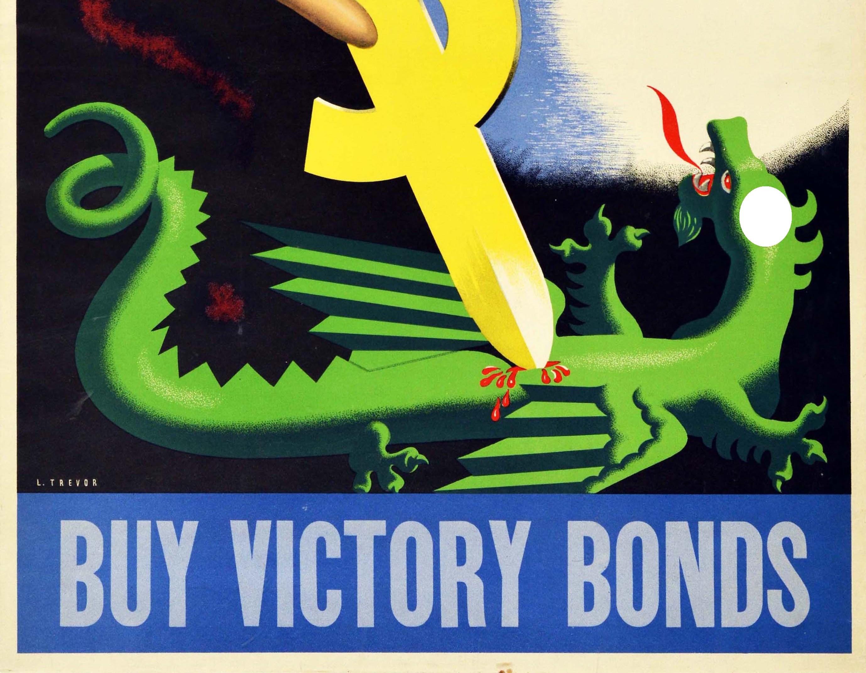 Buy Victory Bonds WWII Canadian War Poster 1945 Spring ’45 20x30 