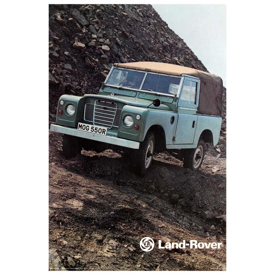 Original Vintage Car Advertising Poster British Leyland Land Rover ...