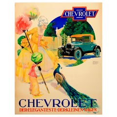 Affiche publicitaire d'origine vintage Chevrolet Classic, La plus élégante des petites voitures