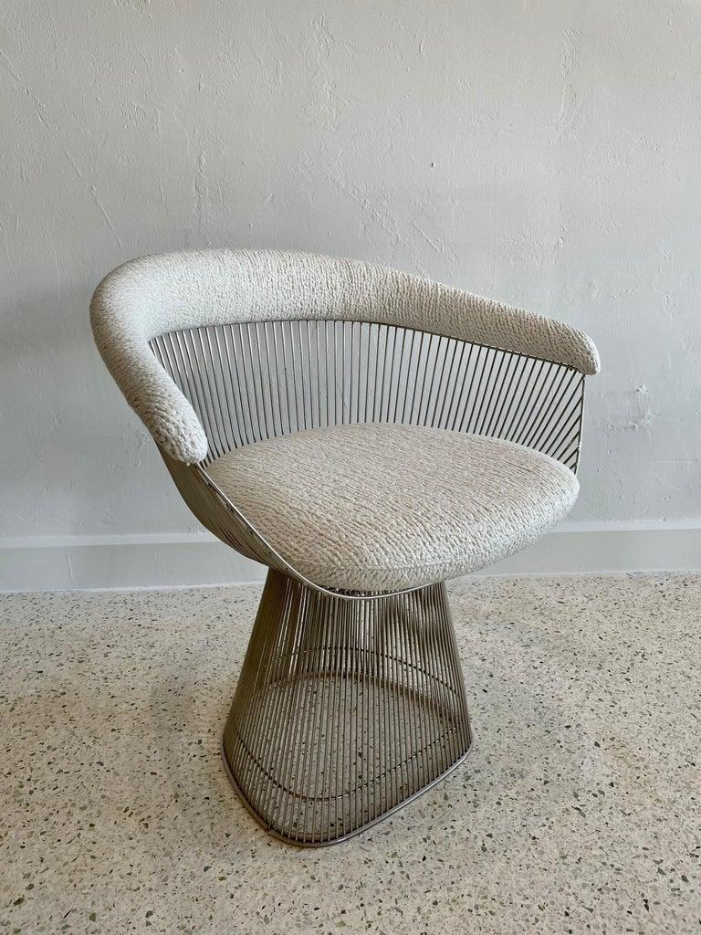 Paire de fauteuils vintage chromés Warren Platner pour KNOLL Bon état - En vente à East Hampton, NY