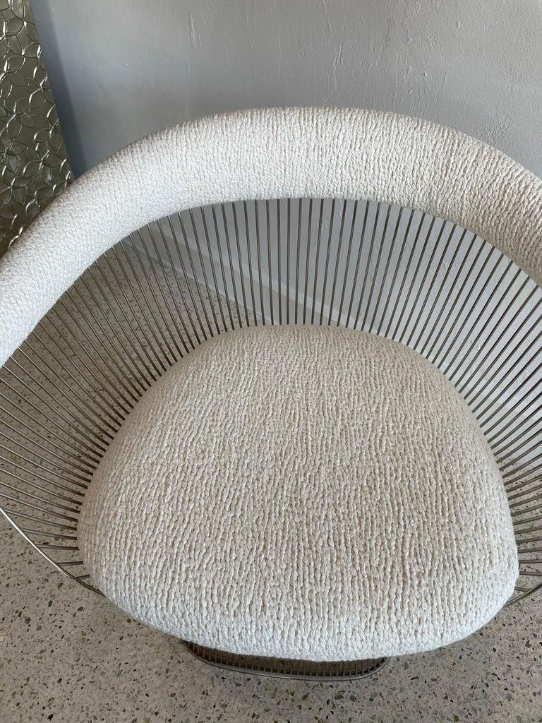 Fin du 20e siècle Paire de fauteuils vintage chromés Warren Platner pour KNOLL en vente