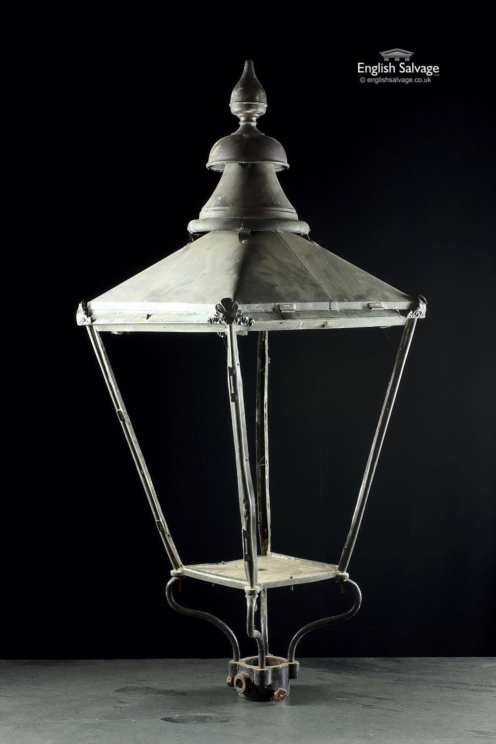 European Original Vintage Copper Lantern Frame, 20th Century For Sale
