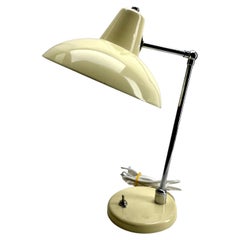 Lampada da scrivania/da tavolo regolabile originale Creme 1950s