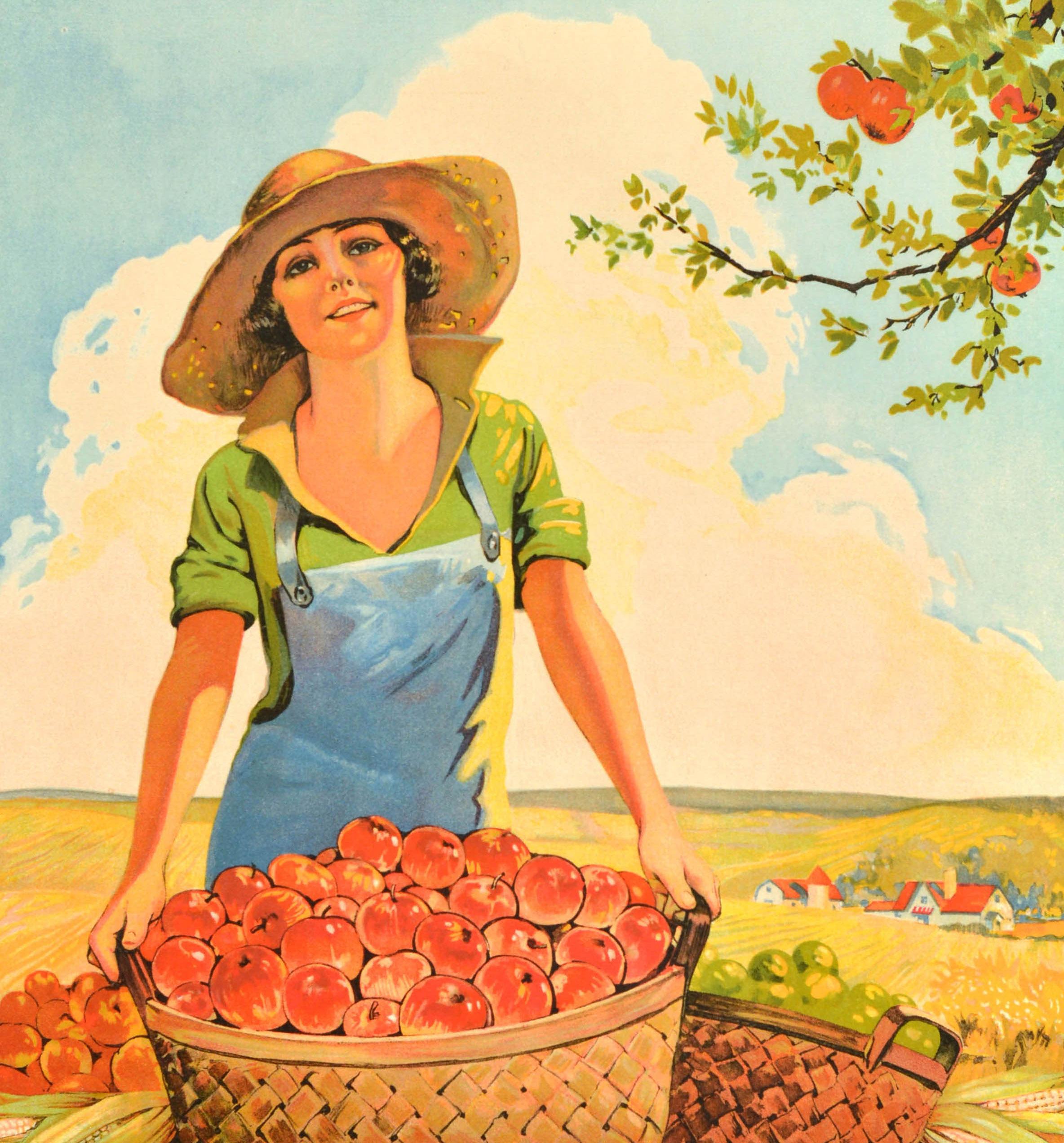 Metà XX secolo Poster da crociera originale d'epoca Red Star Line Anvers Antwerp Canada in vendita