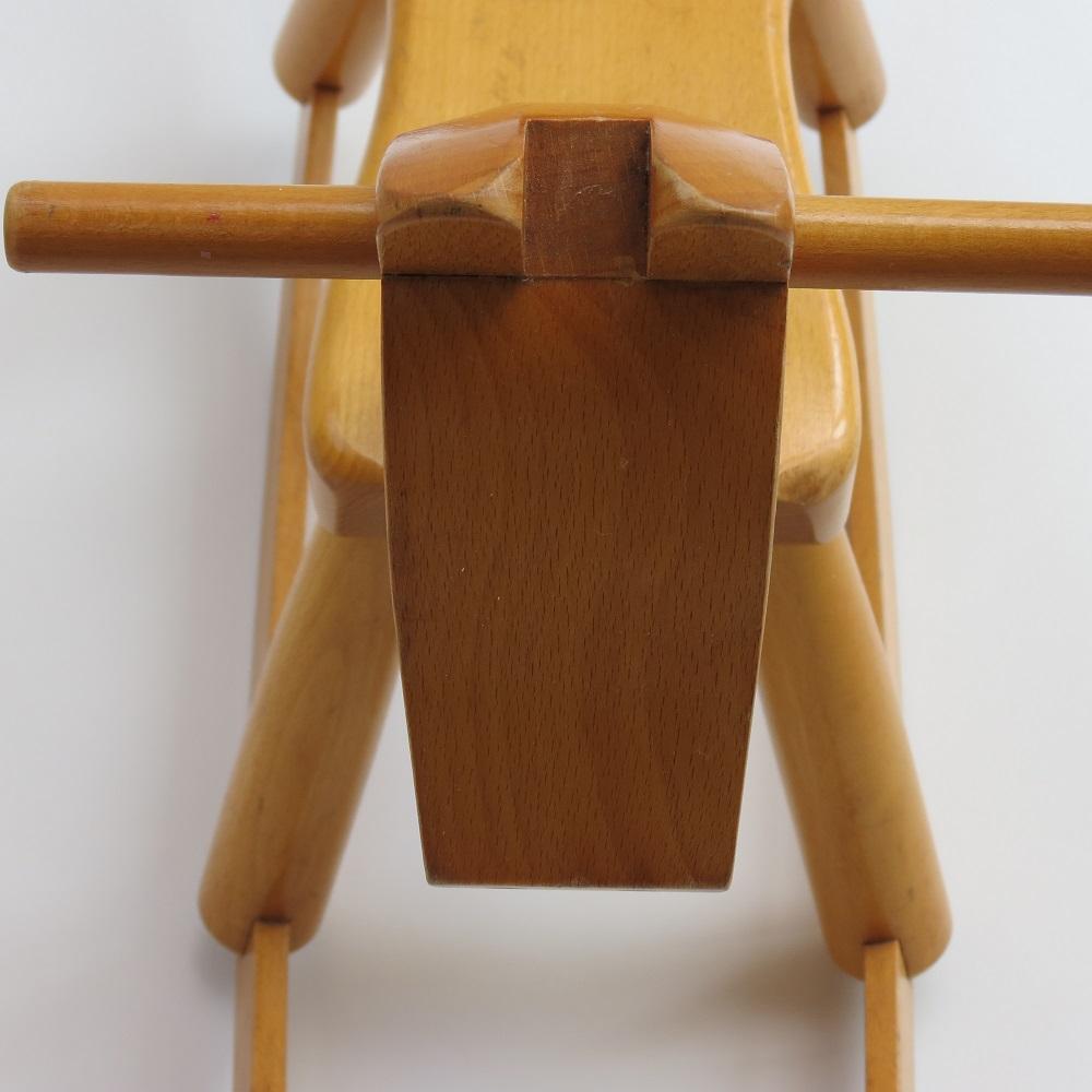 Original Vintage Danish Midcentury Kay Bojesen Wooden Rocking Horse, 1960s 3