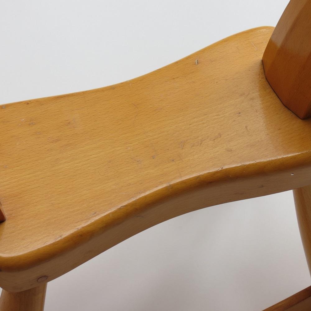 Original Vintage Danish Midcentury Kay Bojesen Wooden Rocking Horse, 1960s In Good Condition In Stow on the Wold, GB