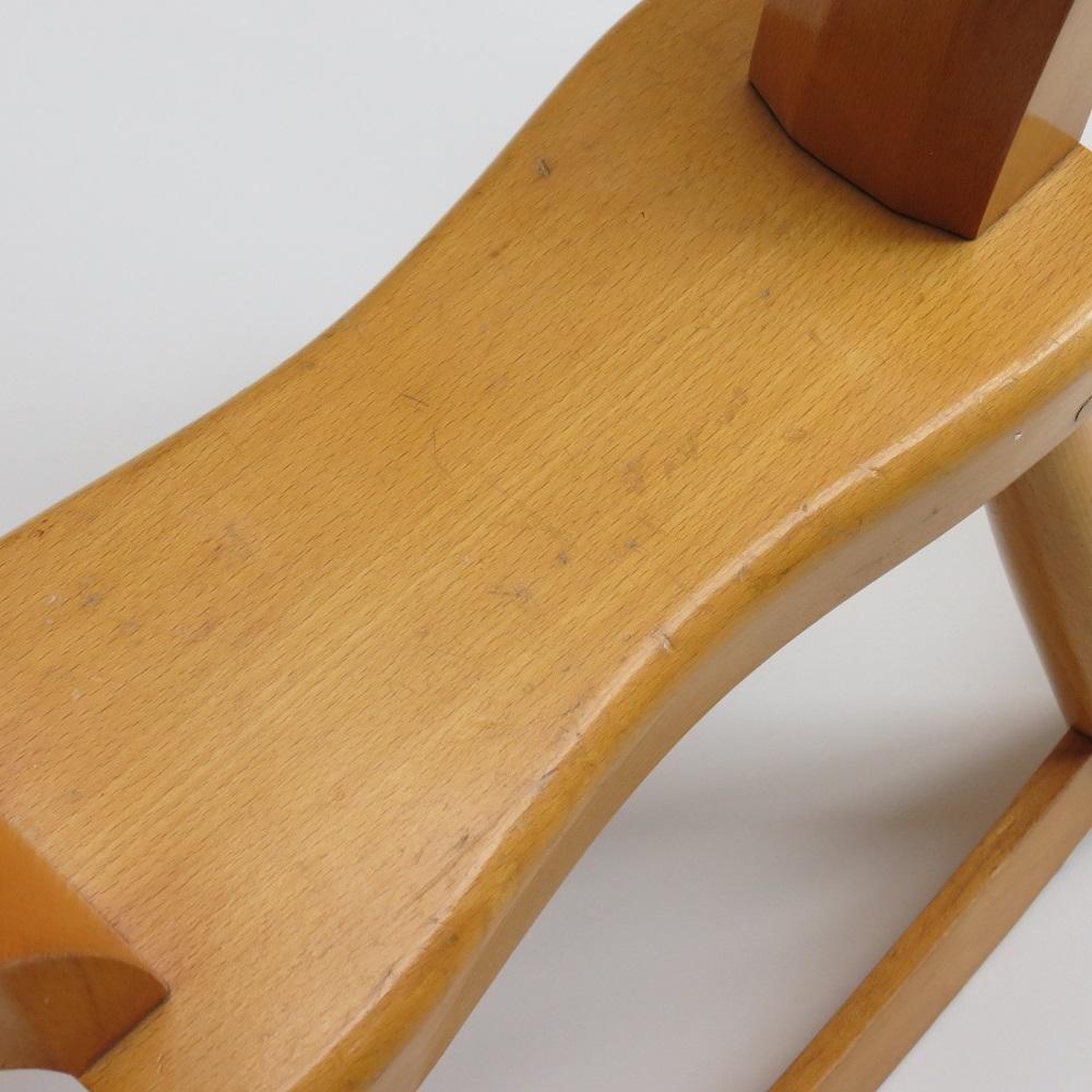 Original Vintage Danish Midcentury Kay Bojesen Wooden Rocking Horse, 1960s 2