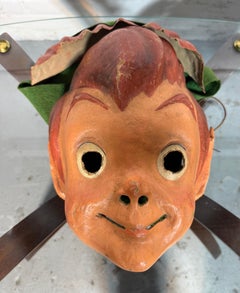 Original Vintage Disneyland Characters costume headpiece, German ? Paper Mache