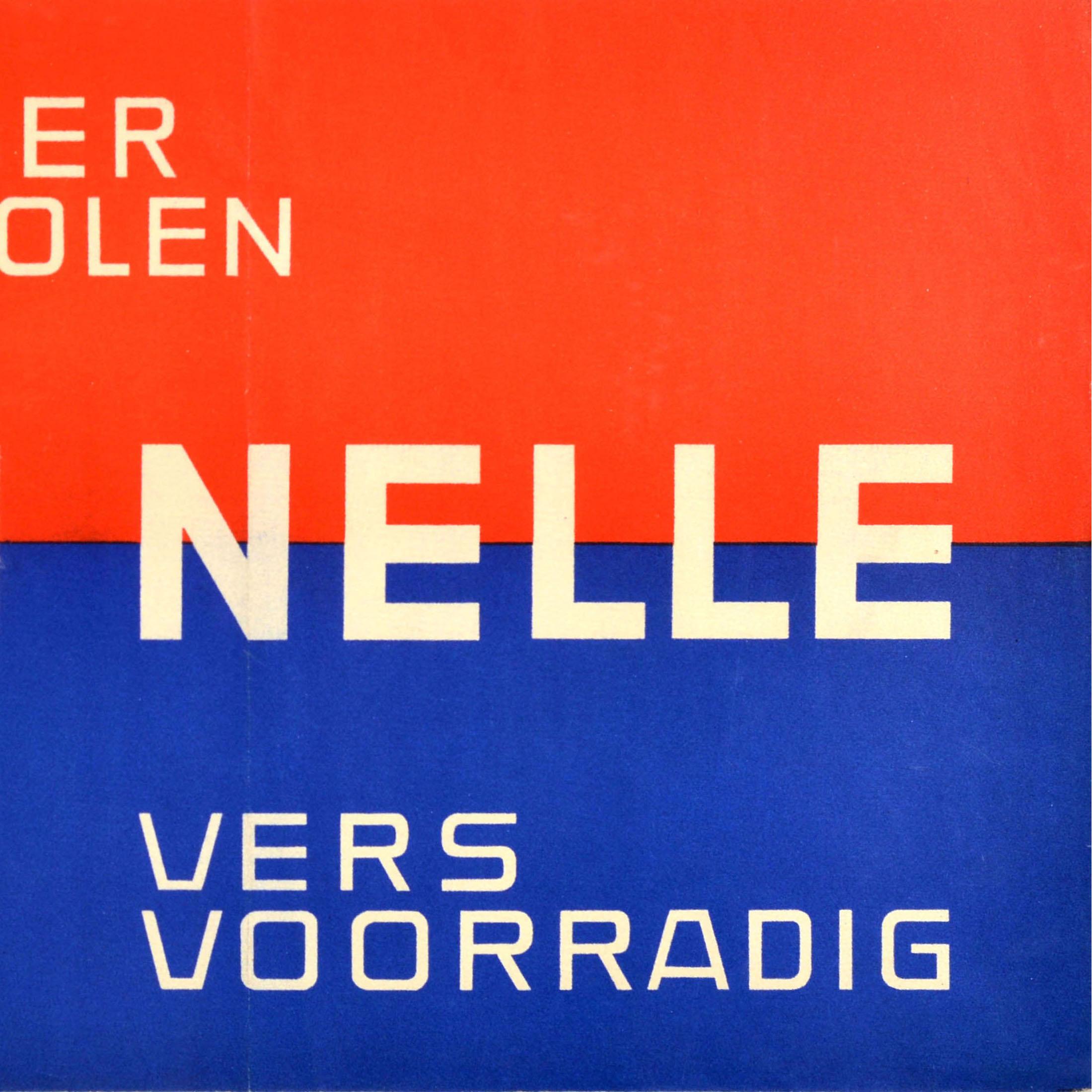 Original-Vintage-Werbeplakat für Getränke, Van Nelle, Kaffee, Tee, Süß, auf Lager (Niederländisch) im Angebot
