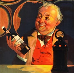 Original Vintage Drink Poster Advertising Valdespino Jerez Sherry Wine Spain Art