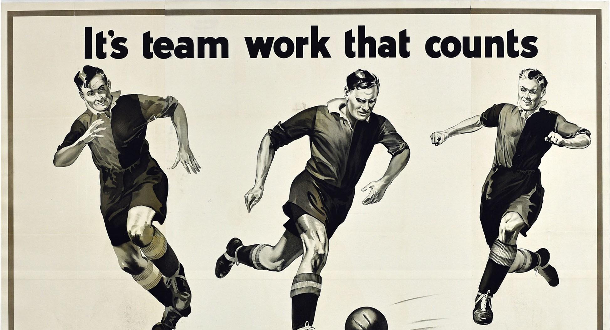 Original Vintage-Vintage-Re Wahlplakat „Stiftwork Support National Government“ (Britisch) im Angebot