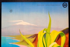 Original Vintage ENIT Travel Advertising Poster For Sicile Sicilia Sicily Italy