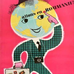 Original Vintage Europe Travel Poster Romania Carpati Balkans Good Idea Roumanie