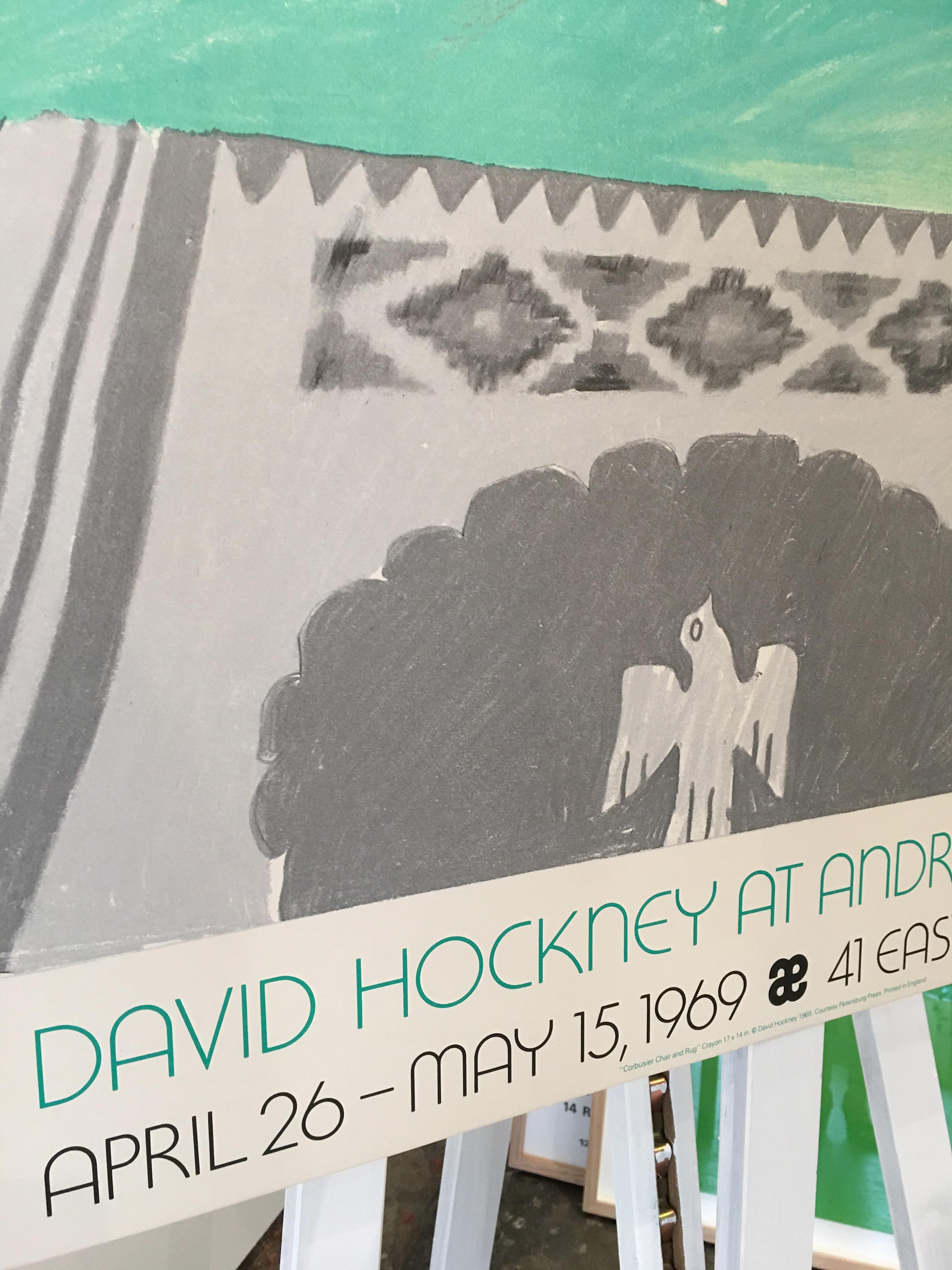 Moderne Exposition vintage originale David Hockney At Andre Emmerich, New York, 1969 en vente