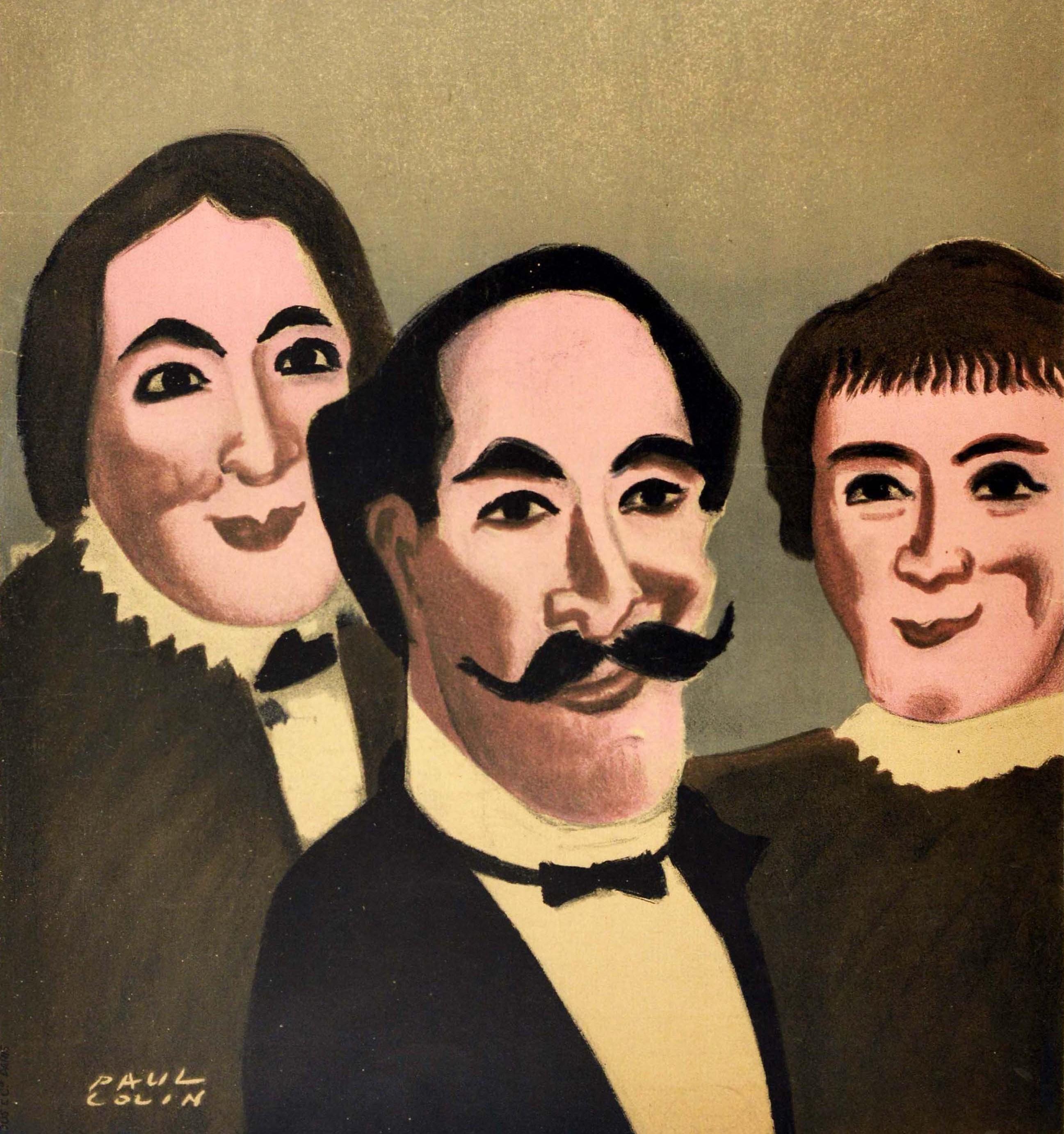 Poster originale d'epoca per la mostra Bal Des Arts Douanier Rousseau Artista naïf In condizioni buone in vendita a London, GB