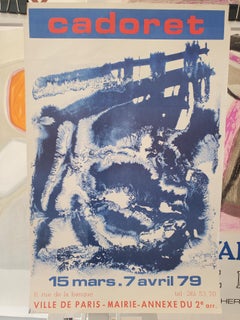 Original Vintage Exhibition Poster, Caroret, 'Ville De Paris' Circa 1970