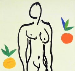 Original Vintage Exhibition Poster Cezanne To Dubuffet Nude With Oranges Matisse