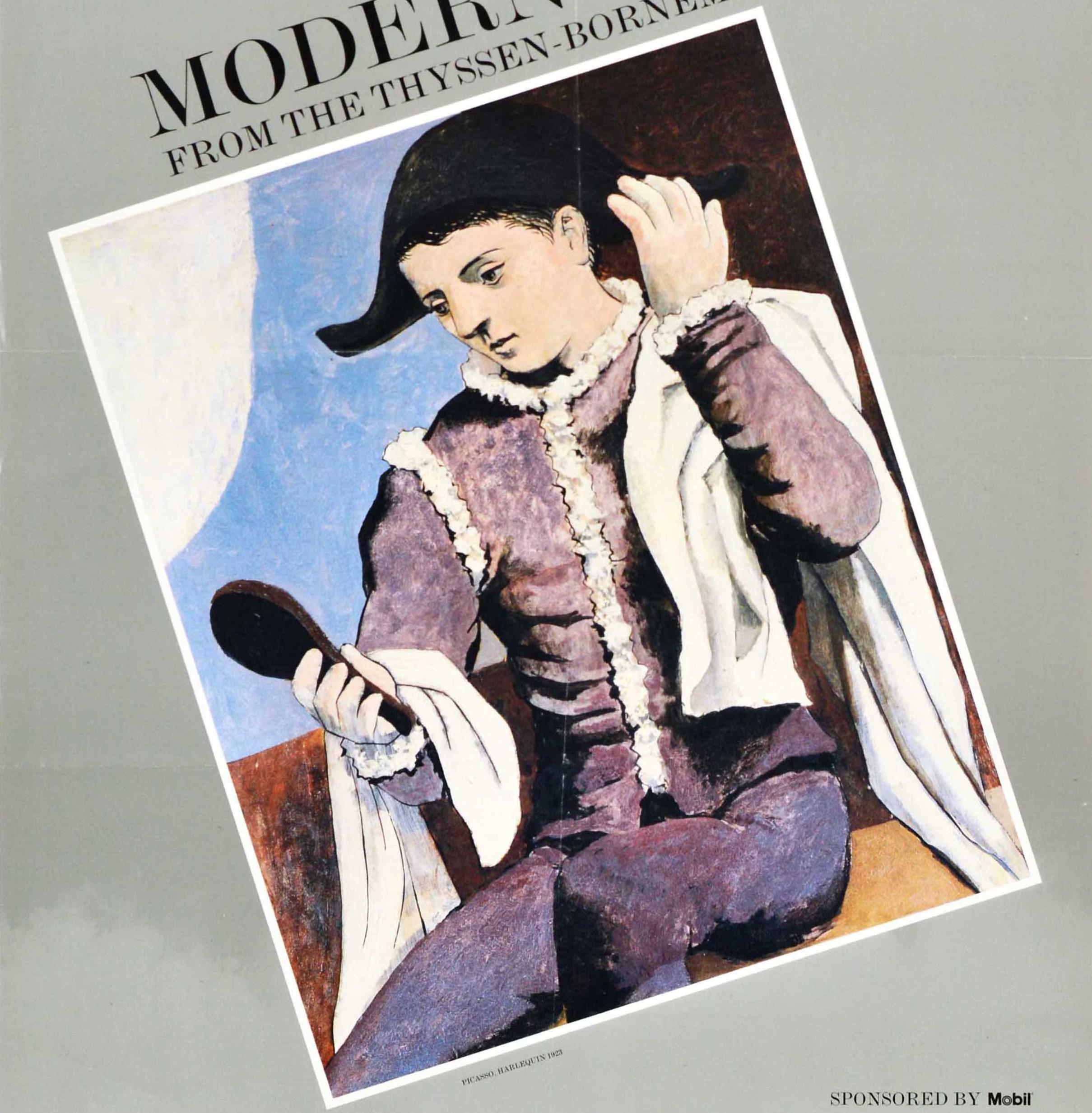 Original Vintage Exhibition Poster Modern Masters Harlequin Royal Academy Arts In Good Condition In London, GB