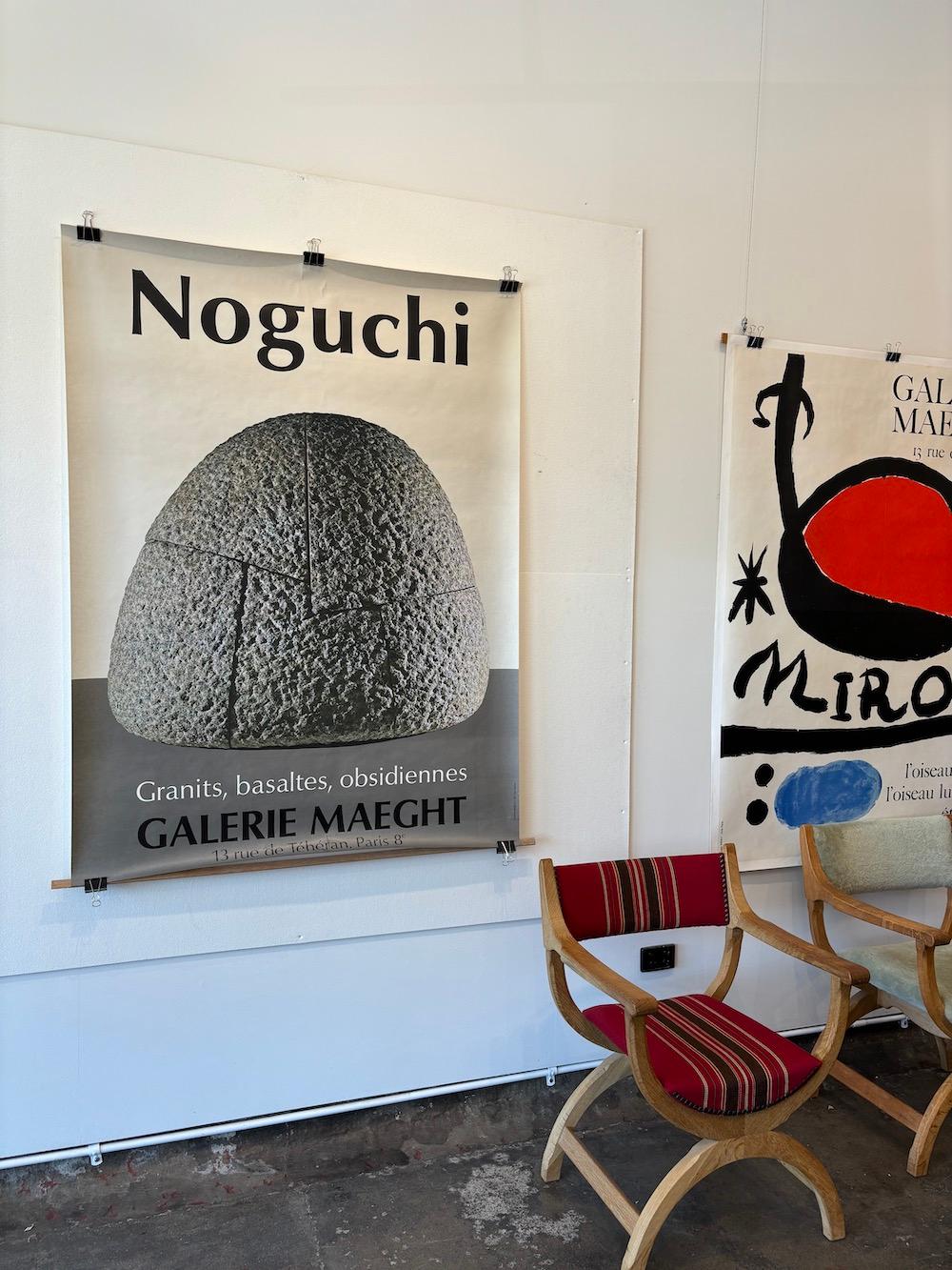 Original Vintage-Ausstellungsplakat „NOGUCHI GALERIE MAEGHT“, 1981 (Moderne) im Angebot
