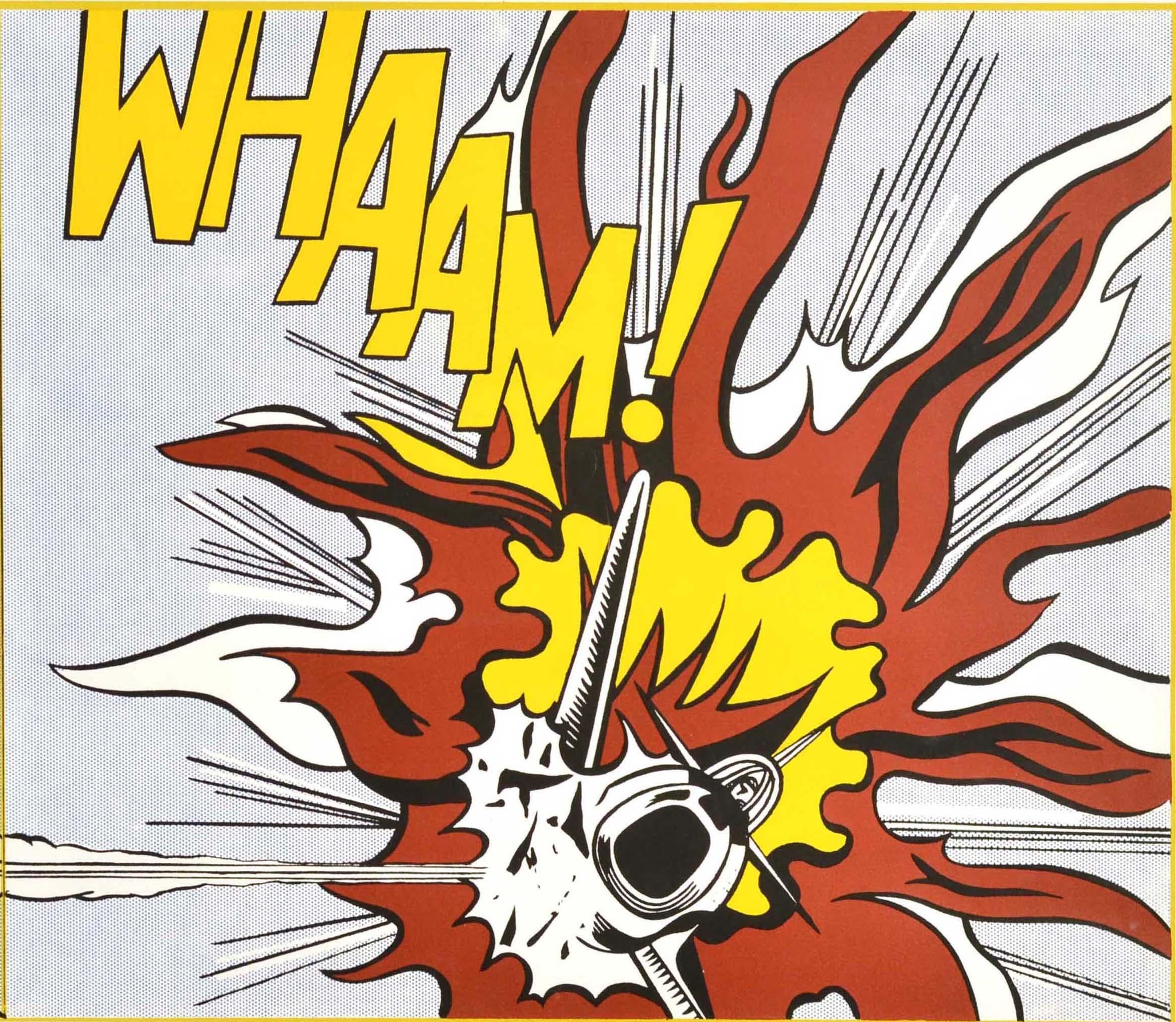 Poster originale della mostra Roy Lichtenstein Whaam! TATE Gallery di Londra In condizioni buone in vendita a London, GB