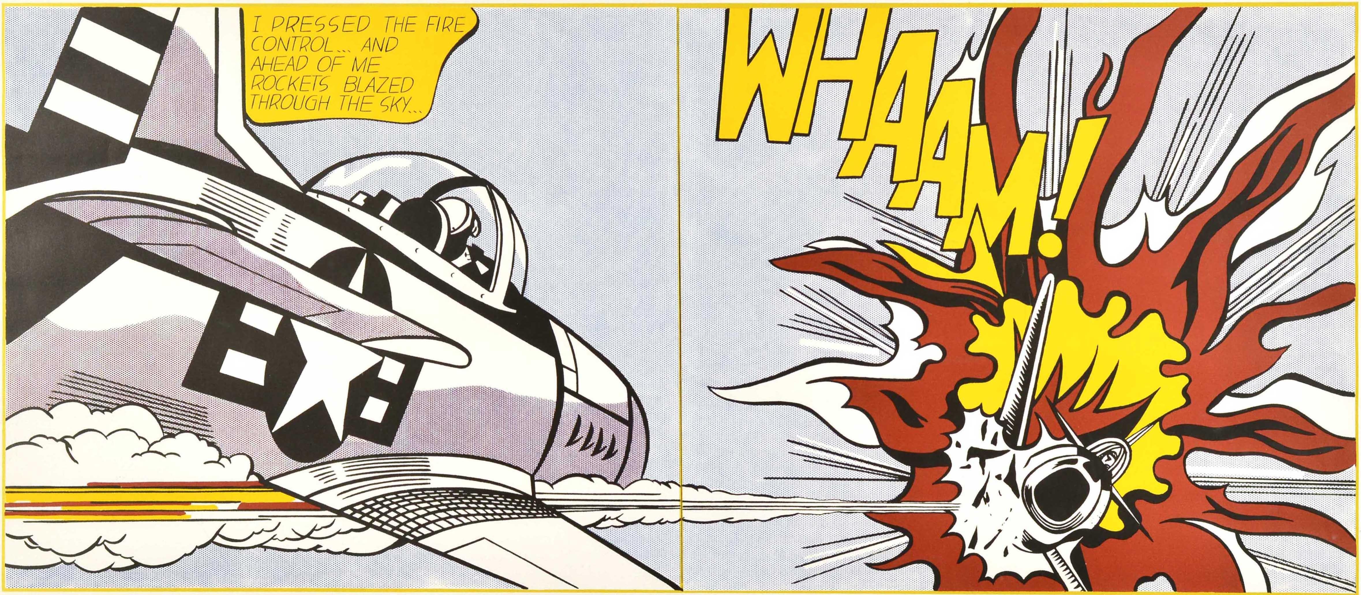 Fine XX secolo Poster originale della mostra Roy Lichtenstein Whaam! TATE Gallery di Londra in vendita