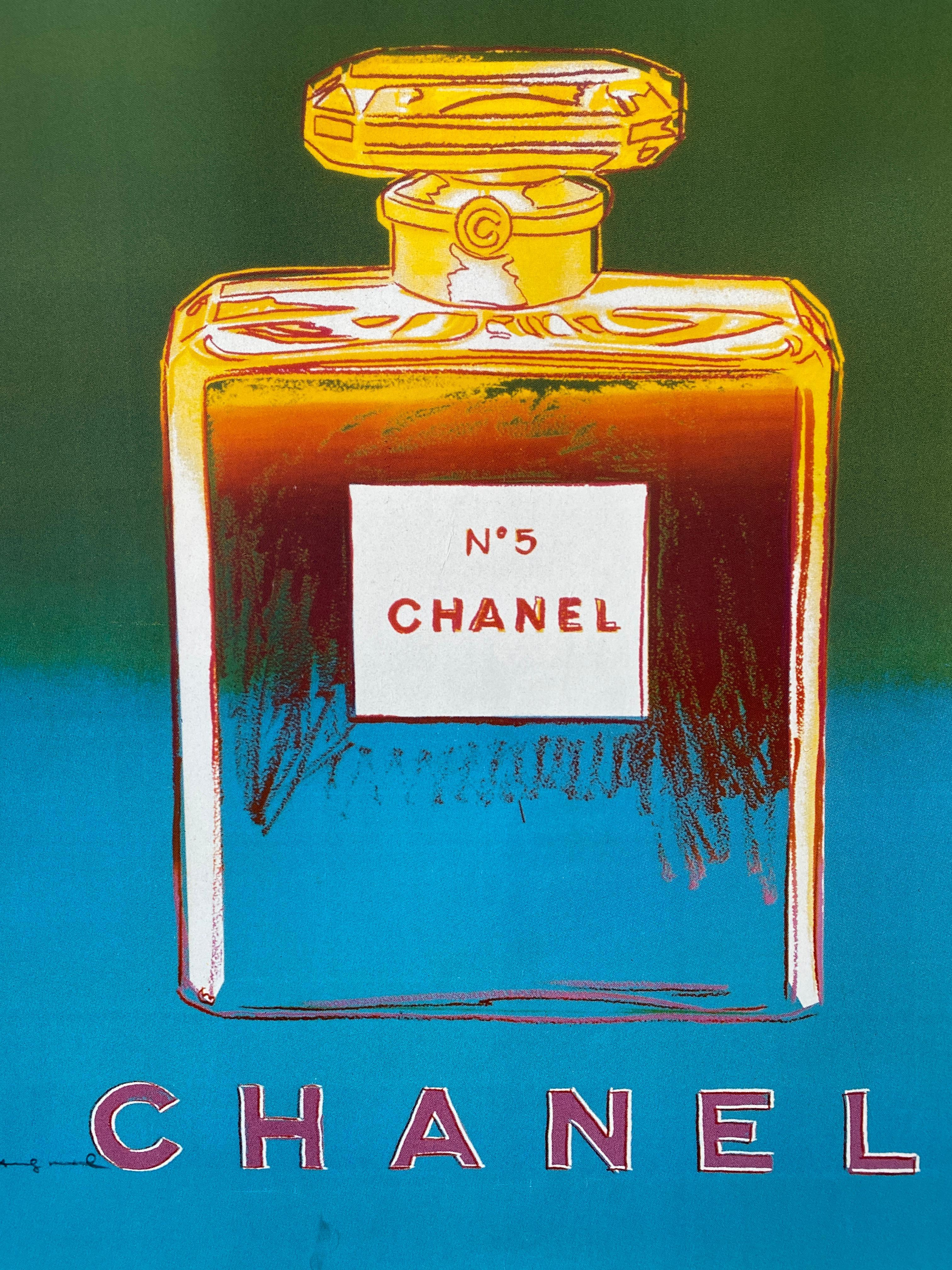 Modern Original Vintage Fashion Poster, 'Chanel' by Andy Warhol, 1997 For Sale