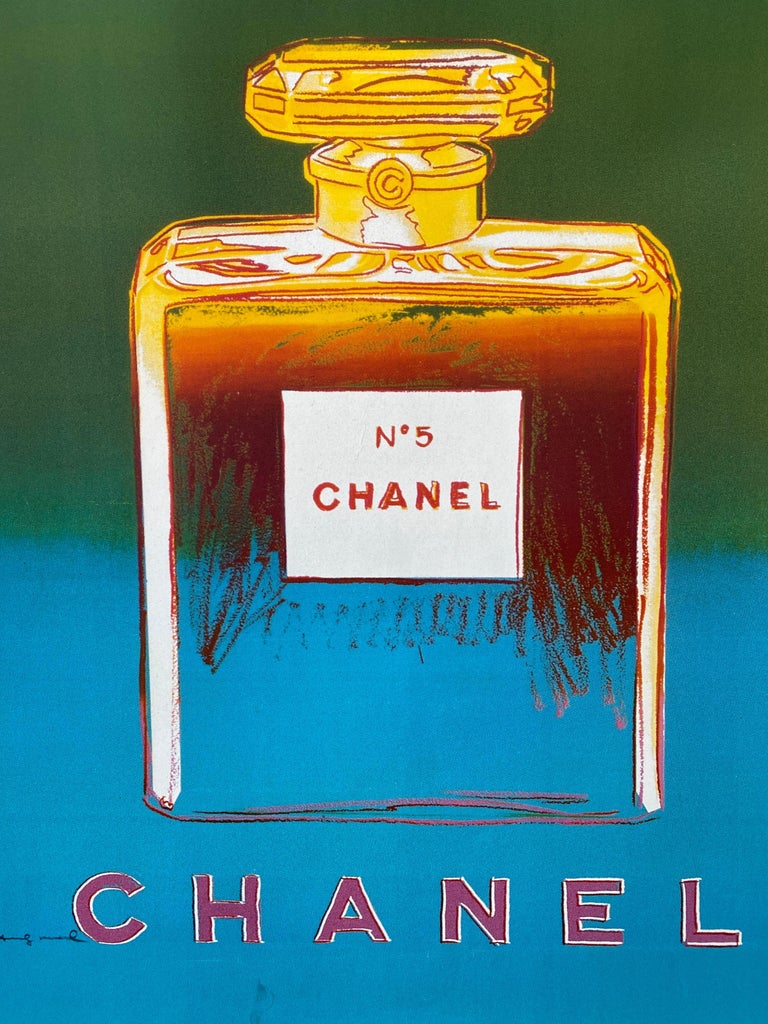 Original Vintage Fashion Poster, 'Chanel' by Andy Warhol, 1997 For