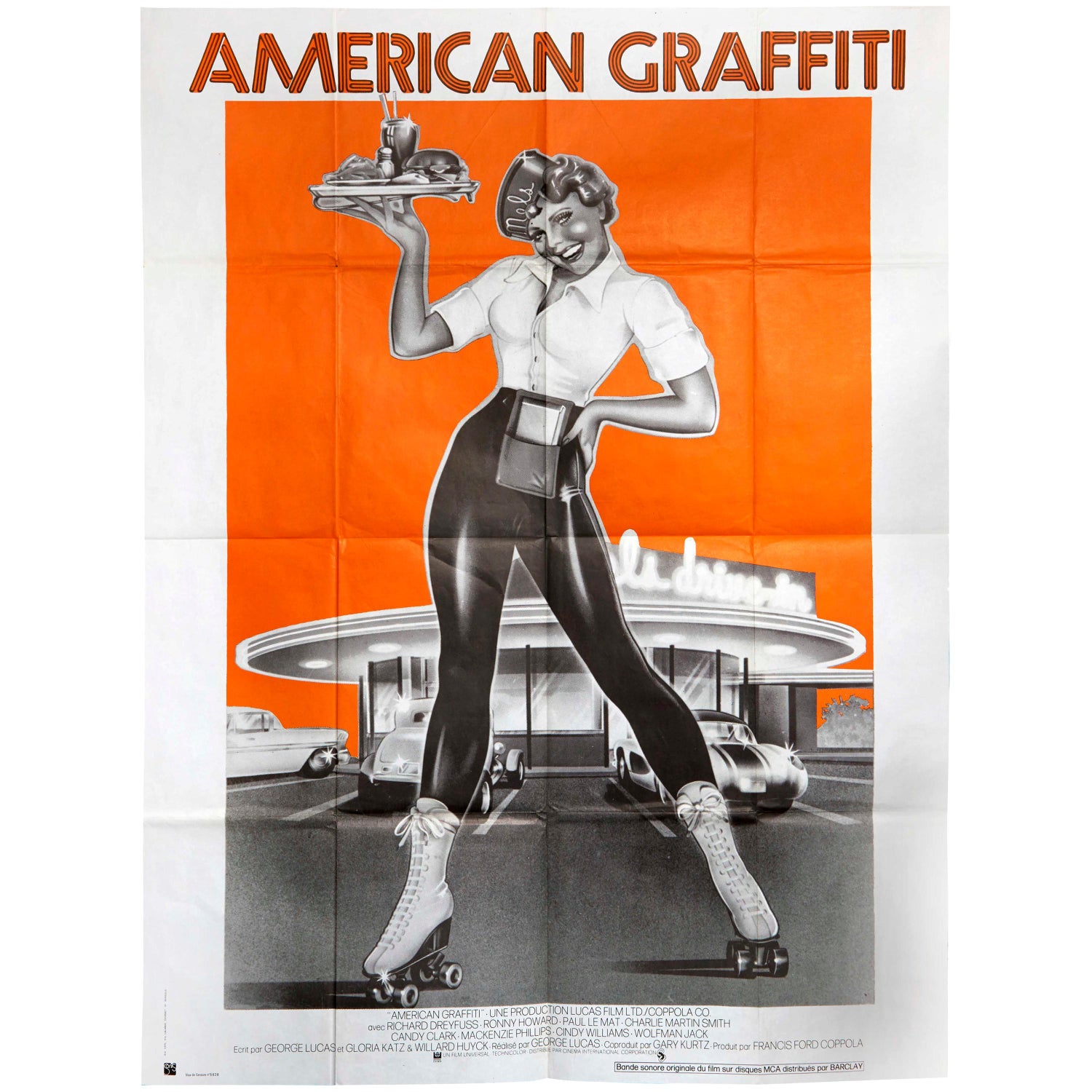 Original Vintage Film Poster American Graffiti George Lucas Francis Ford  Coppola For Sale at 1stDibs