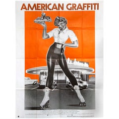 Original Vintage Film Poster American Graffiti George Lucas Francis Ford Coppola