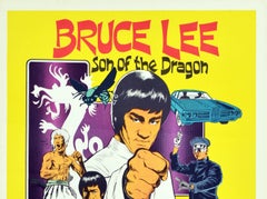 Original Vintage Film Poster Bruce Lee Son Of The Dragon Kato Green Hornet Movie