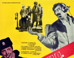Original Vintage Film Poster For Mimino USSR Comedy Movie Photomontage Design