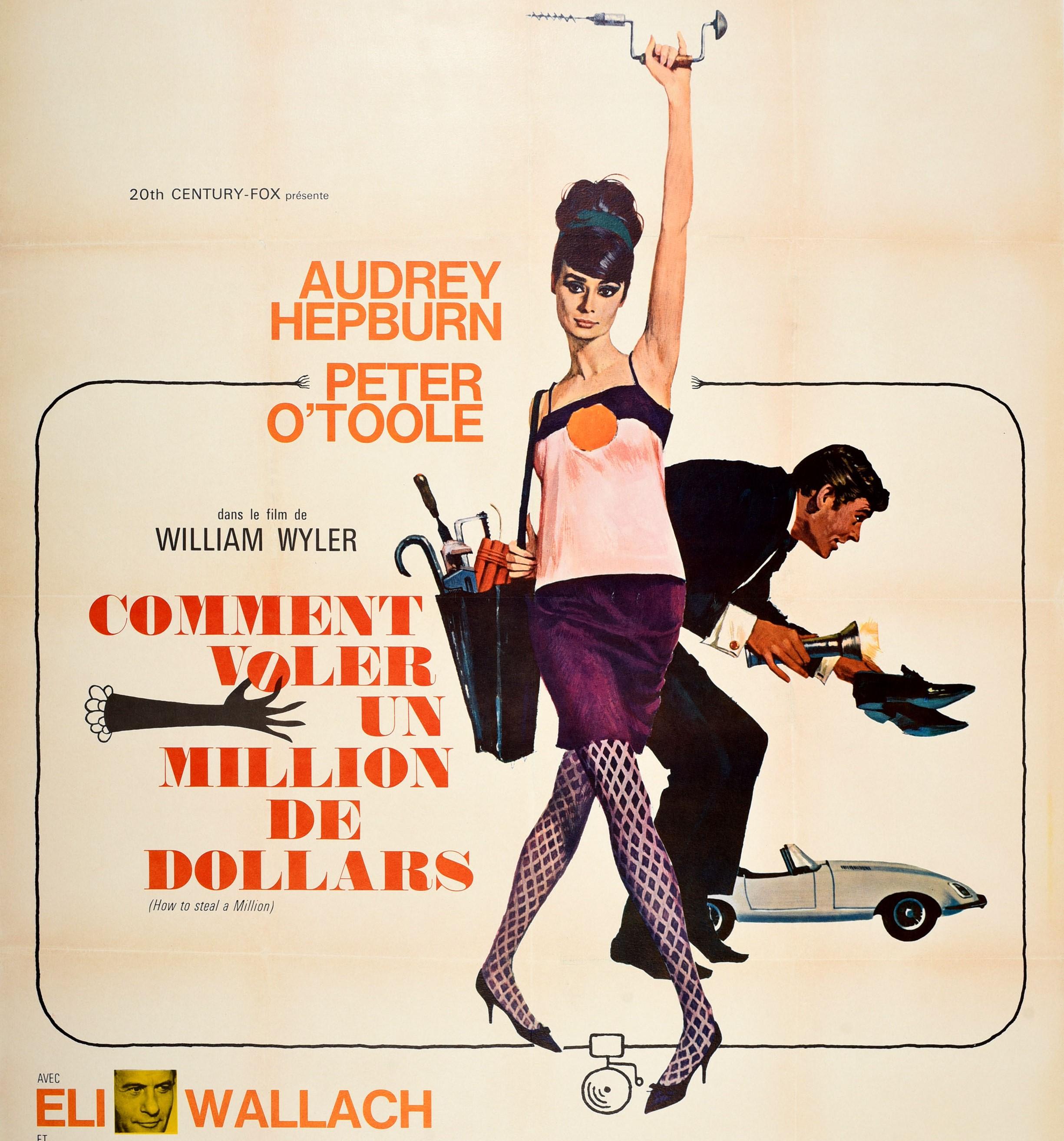 French Original Vintage Film Poster How To Steal A Million Audrey Hepburn OToole France