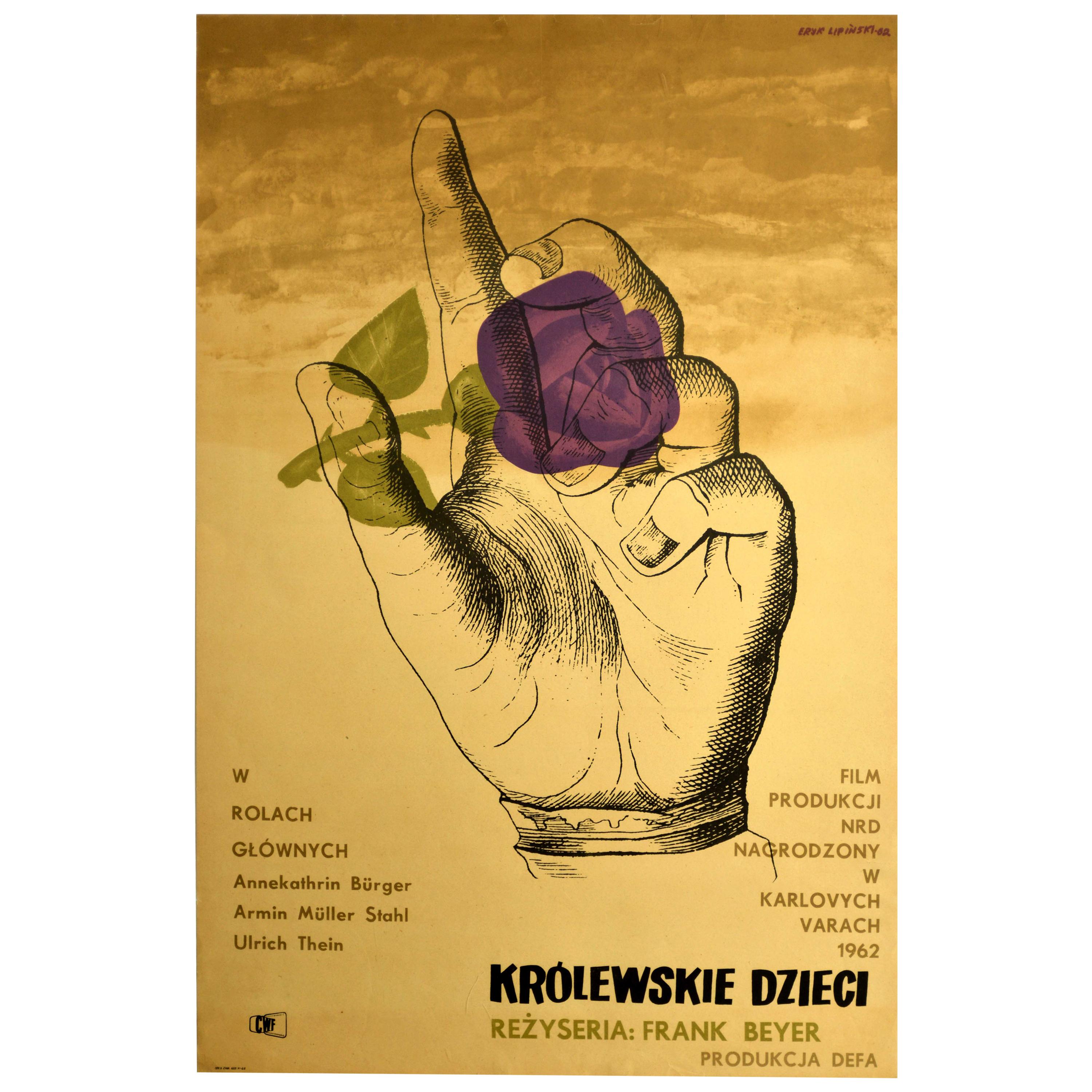 Original Vintage Film Poster Invincible Love Krolewskie Dzieci Romance War Movie