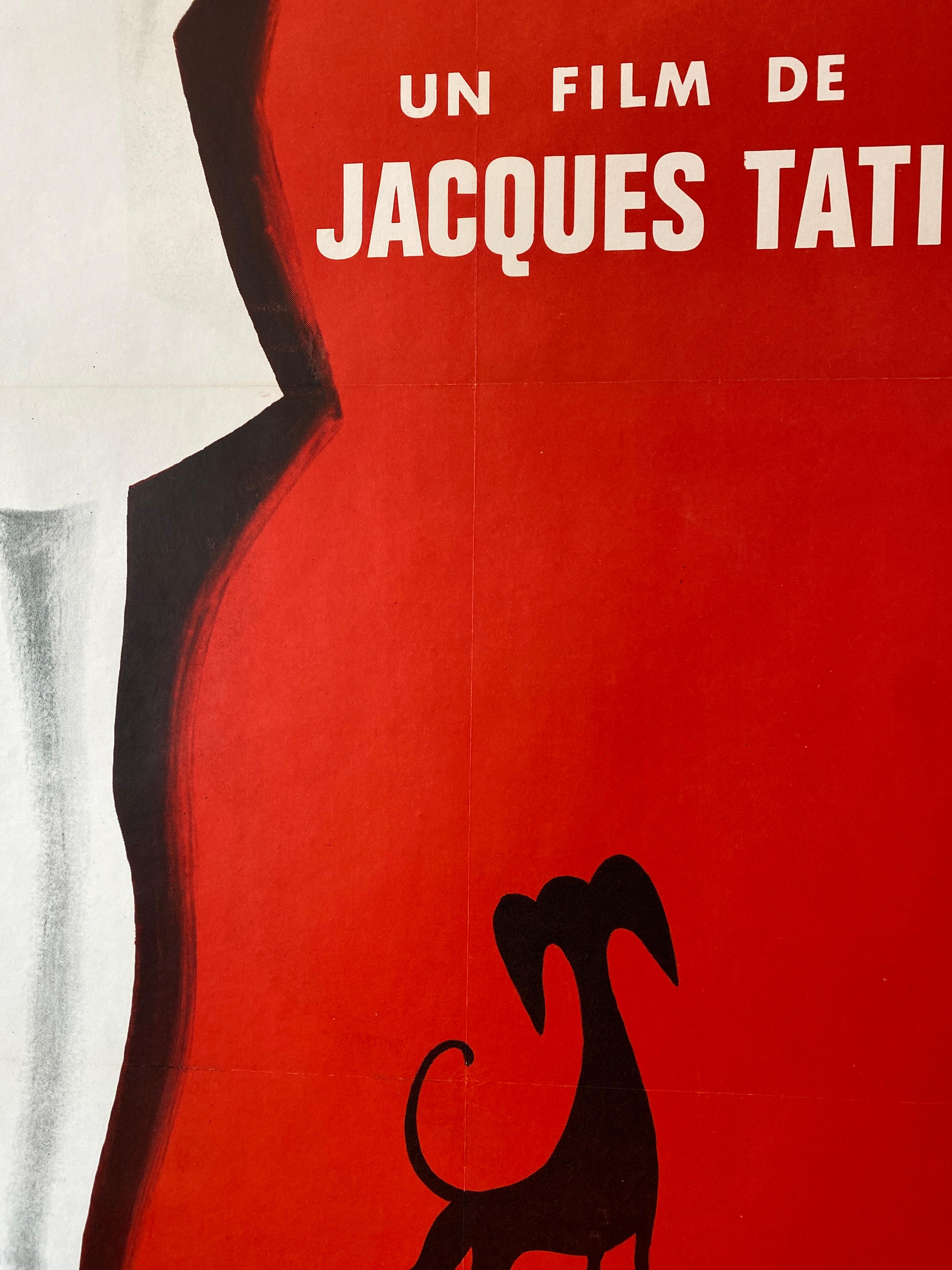 Affiche originale de film, Mon Oncle de Jacques Tati 1959

Un Monsieur Hulot gaffeur (Jacques Tati) aime son appartement au dernier étage d'un immeuble français. Il ne comprend pas pourquoi la famille de sa sœur a déménagé en banlieue. Leur maison