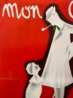 Original Vintage Film Poster, Mon Oncle with Jacques Tati 1959