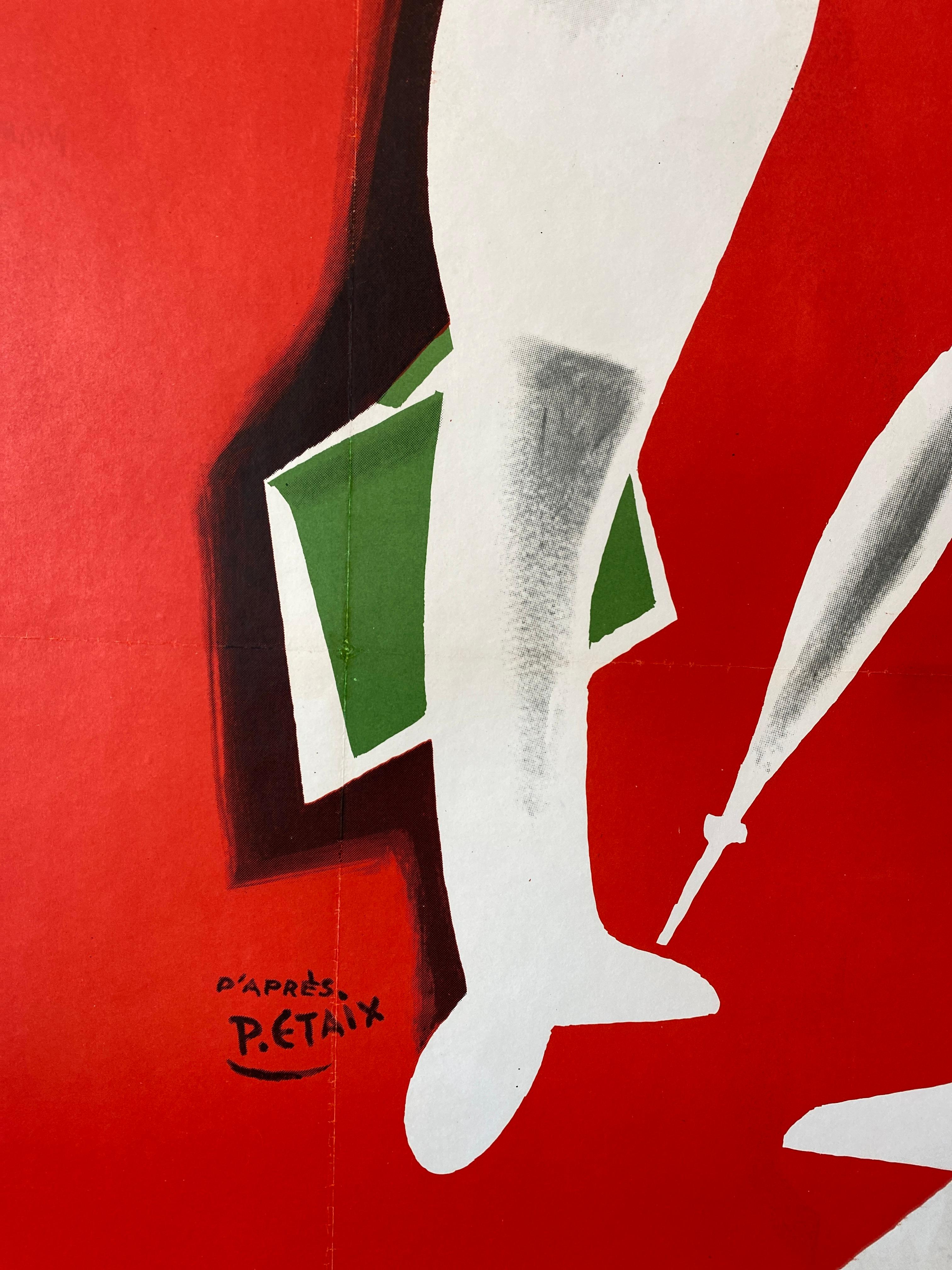 Affiche vintage originale du film Mon Oncle with Jacques Tati 1959 Bon état à Melbourne, Victoria